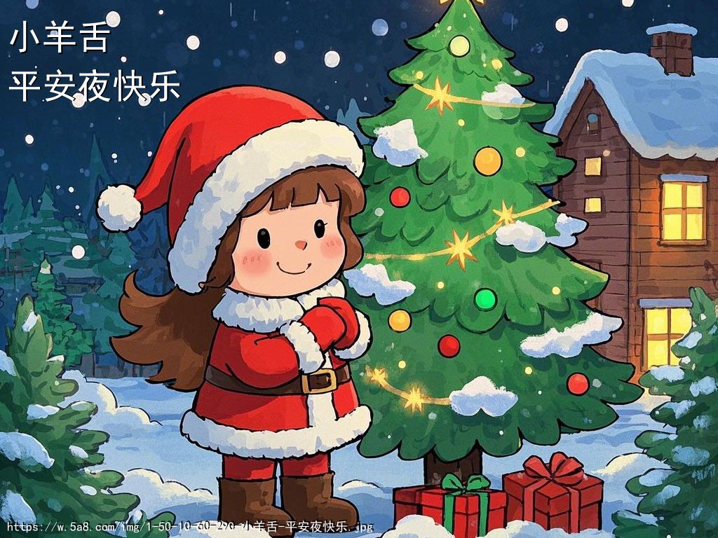 小羊舌平安夜快乐搞笑图片