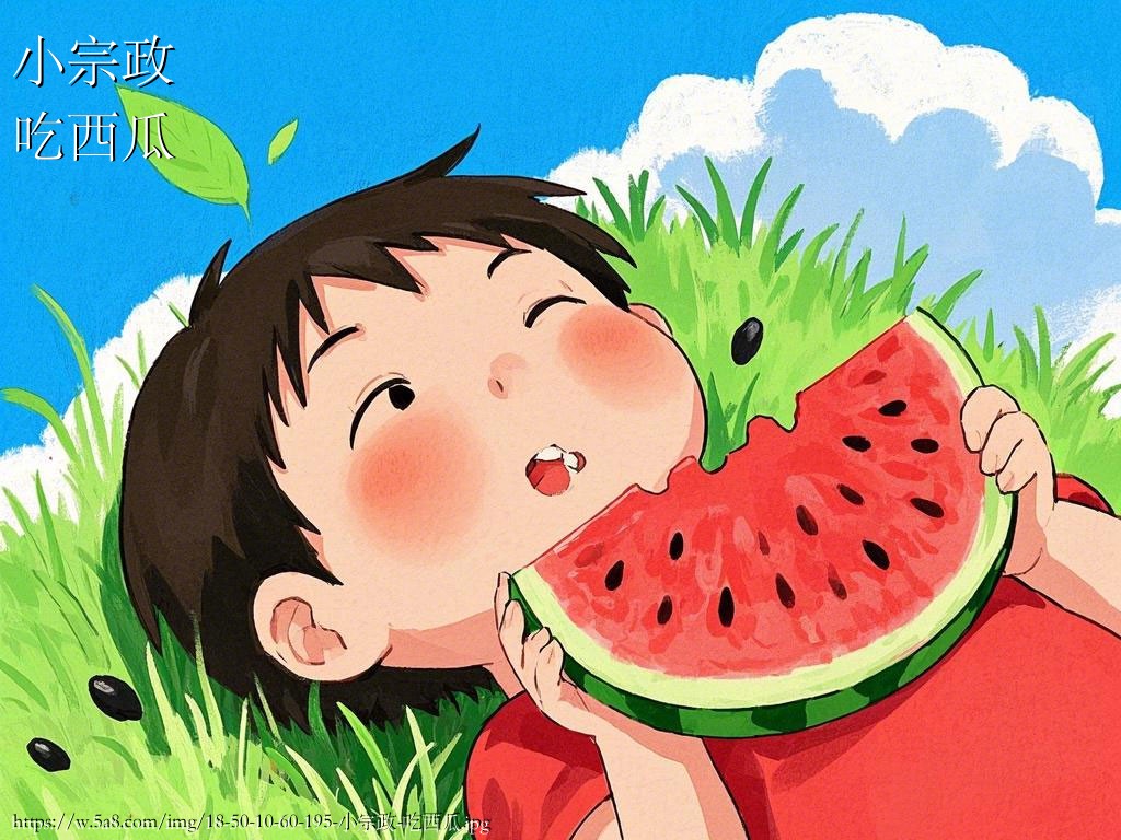 小宗政吃西瓜搞笑图片