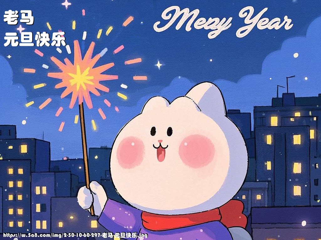 老马元旦快乐搞笑图片