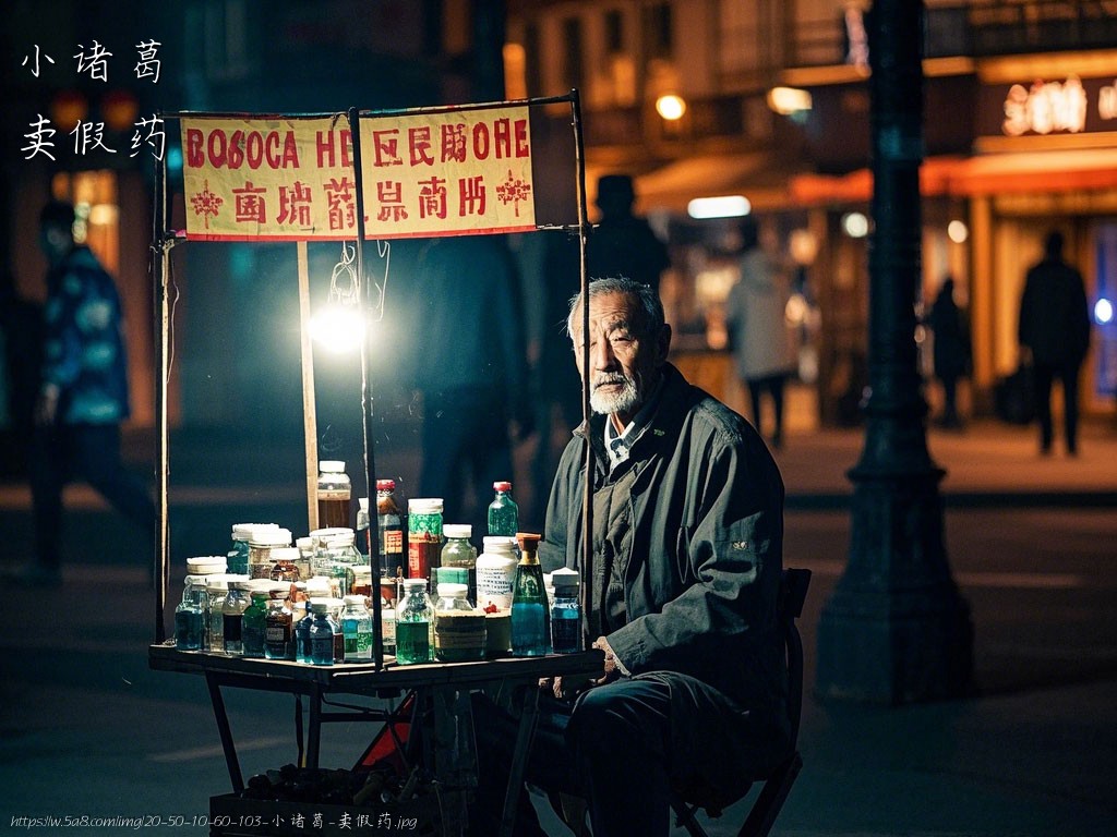 小诸葛卖假药搞笑图片