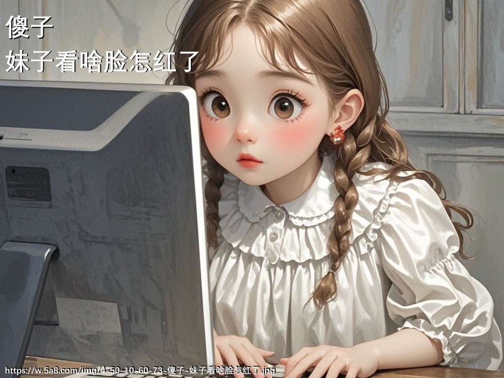 傻子妹子看啥脸怎红了搞笑图片