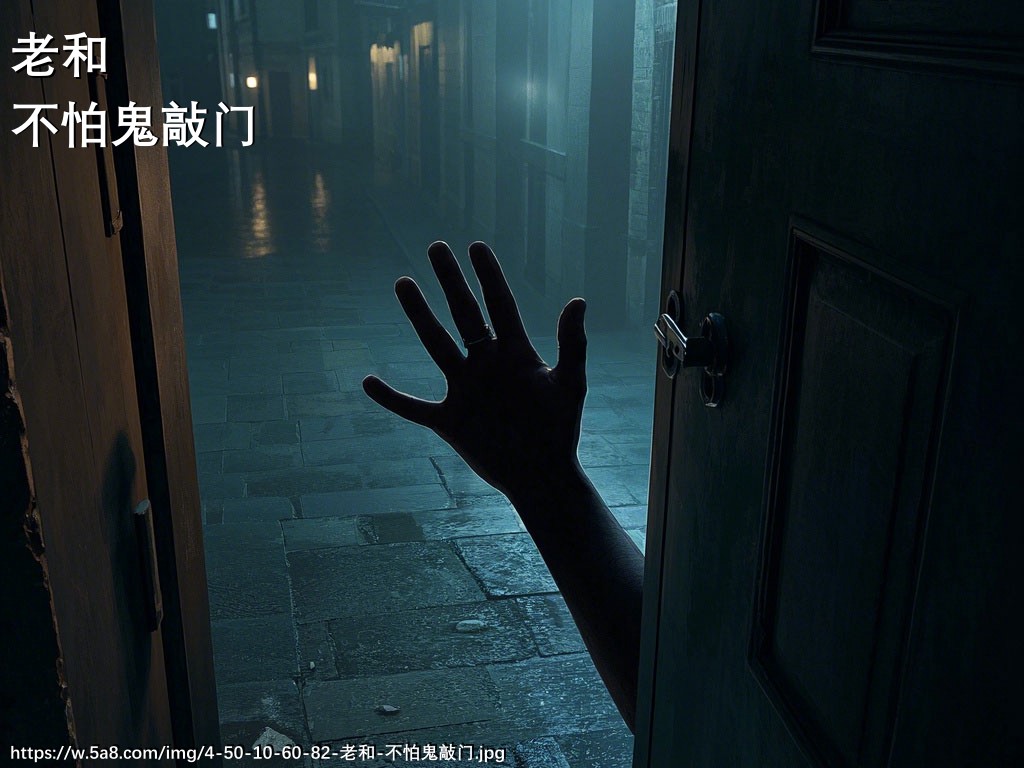老和不怕鬼敲门搞笑图片