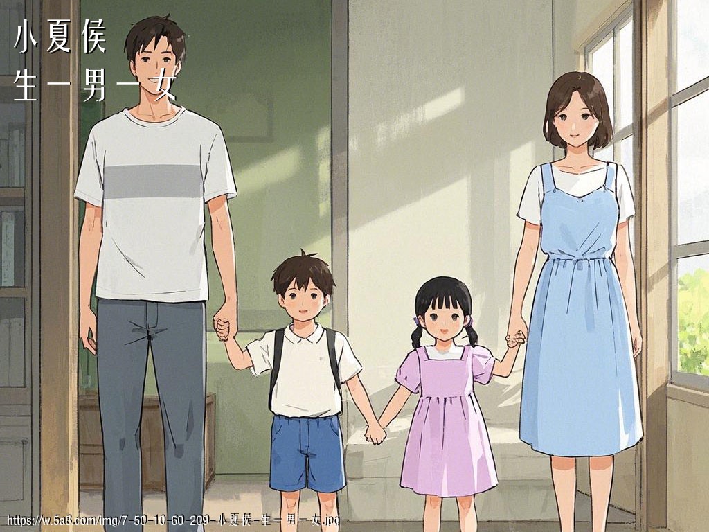 小夏侯生一男一女搞笑图片