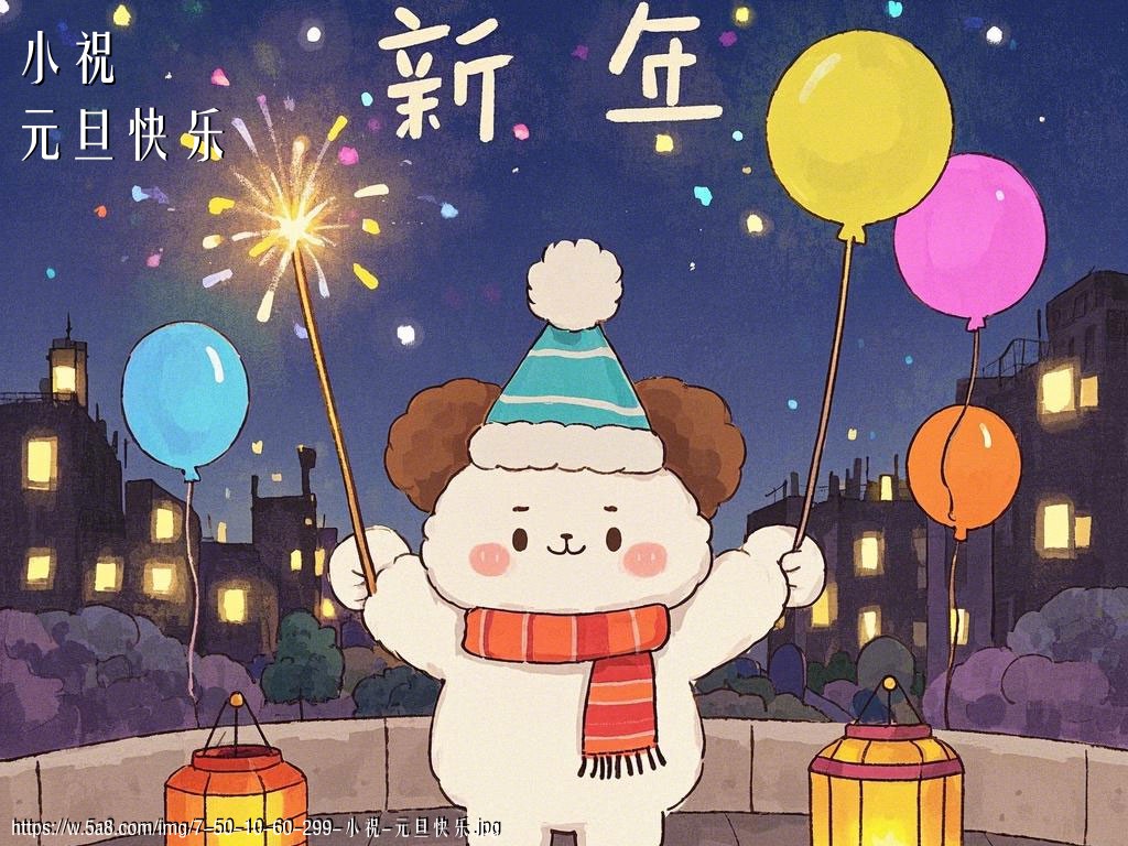 小祝元旦快乐搞笑图片