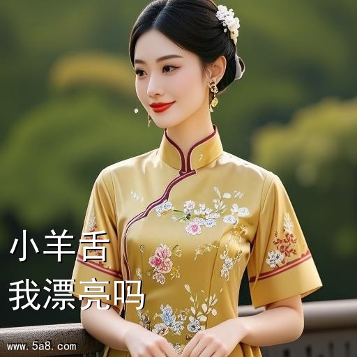 我漂亮吗小羊舌搞笑图片