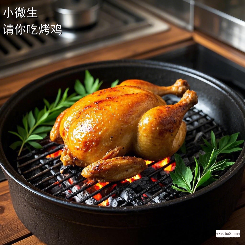 请你吃烤鸡小微生搞笑图片
