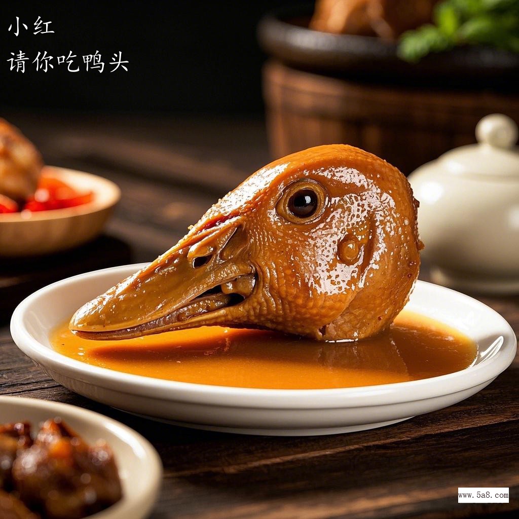 请你吃鸭头小红搞笑图片