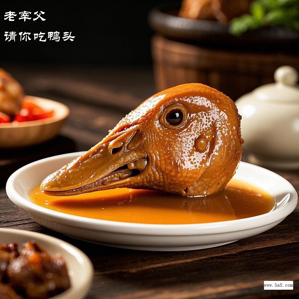 请你吃鸭头老宰父搞笑图片