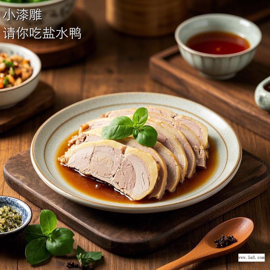 请你吃盐水鸭小漆雕搞笑图片