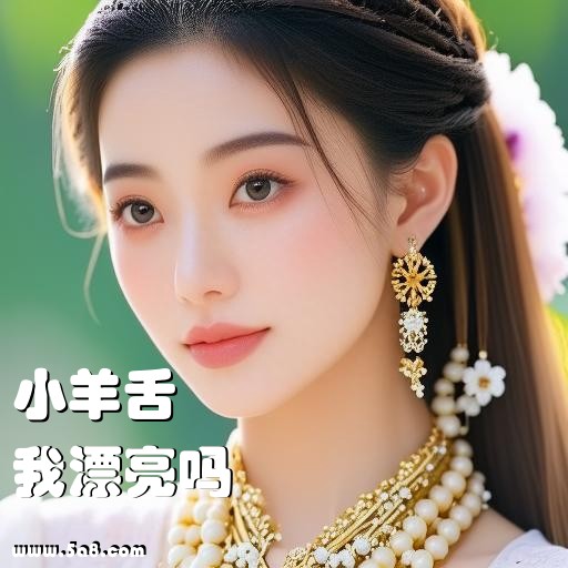 我漂亮吗小羊舌搞笑图片