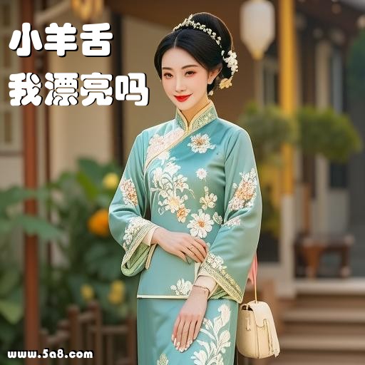我漂亮吗小羊舌搞笑图片