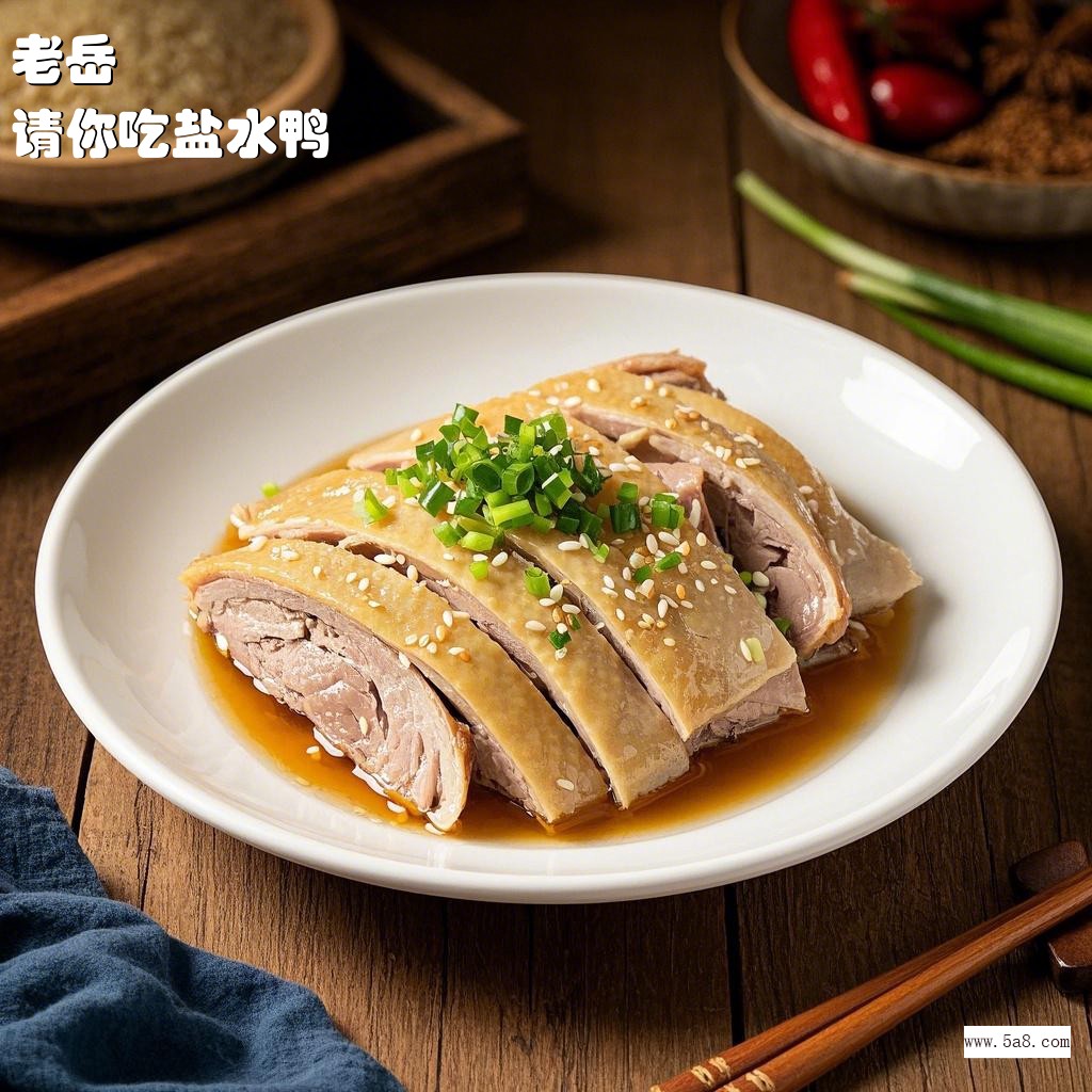请你吃盐水鸭老岳搞笑图片