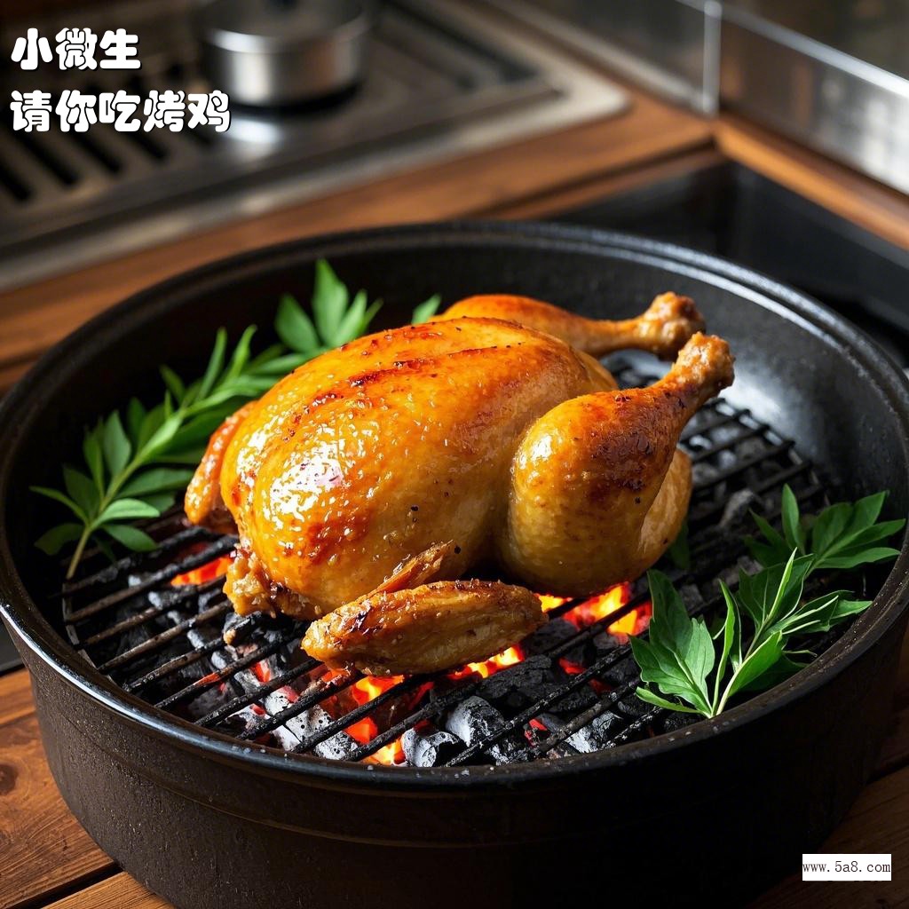 请你吃烤鸡小微生搞笑图片