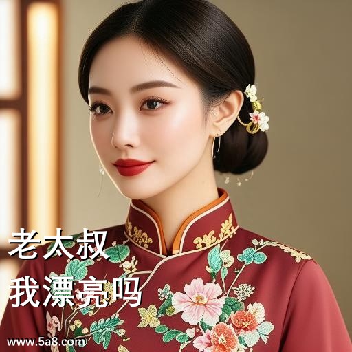 我漂亮吗老太叔搞笑图片