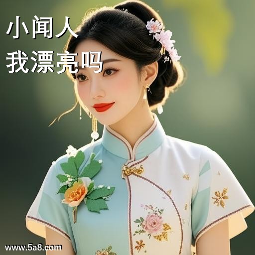 我漂亮吗小闻人搞笑图片