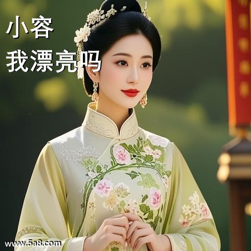 我漂亮吗小容搞笑图片
